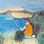 Kathleen Obrien Gone Fishing Painting