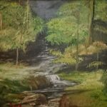 Monica Boud Forest Scene Oil Painting