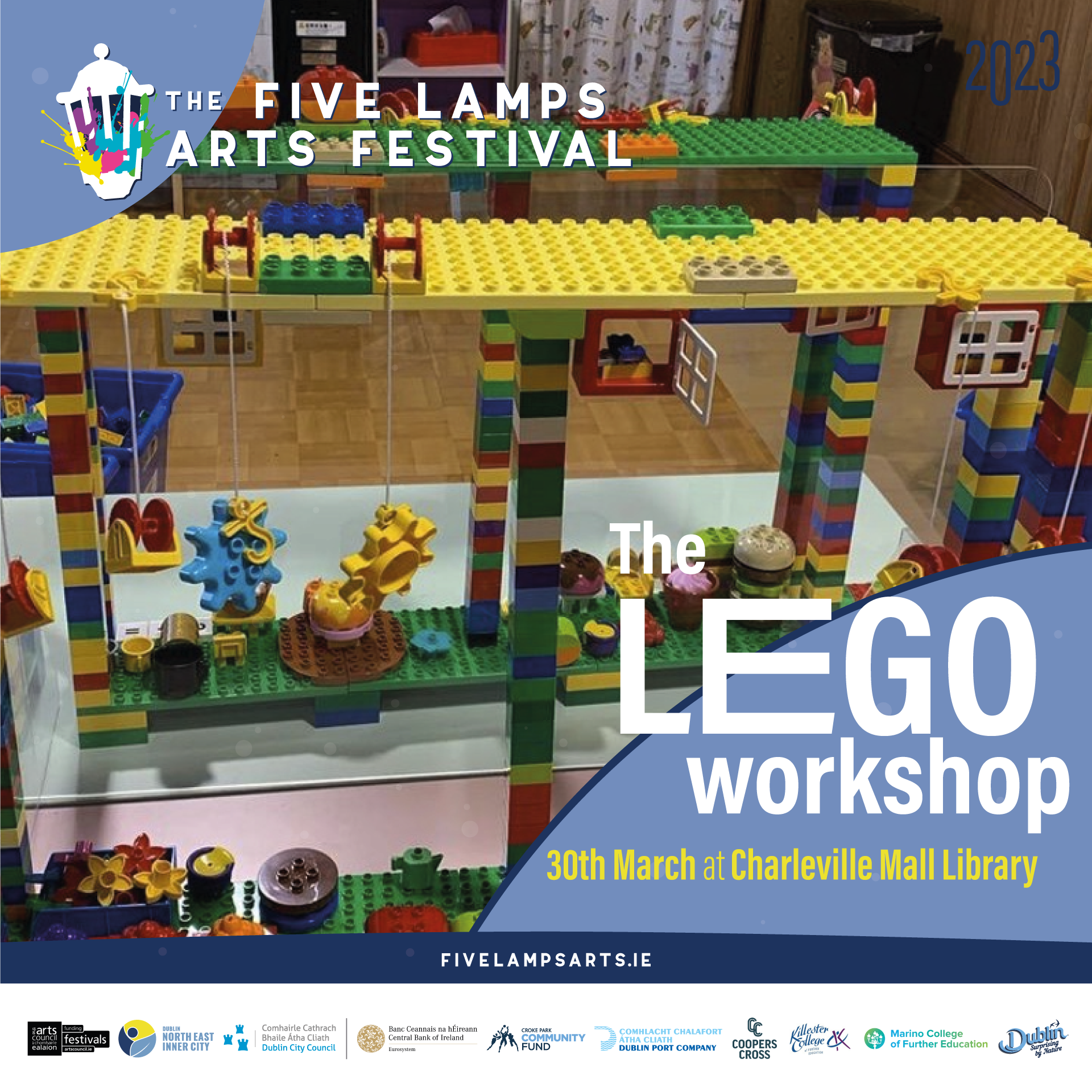 A fun LEGO workshop for children where they play games and build LEGO. It involves colours, shapes, animals and farms. Also, there is a fabulous train for all to play with.