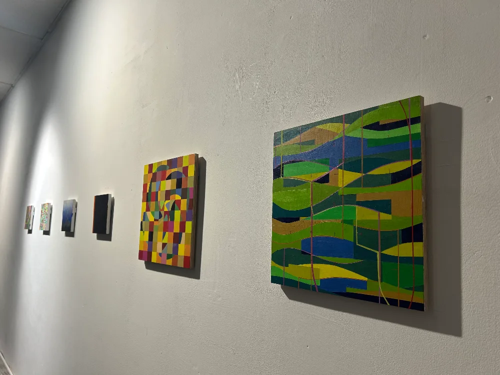 Expressive figurative artwork featured in the Interrupted Collective exhibition in Dublin